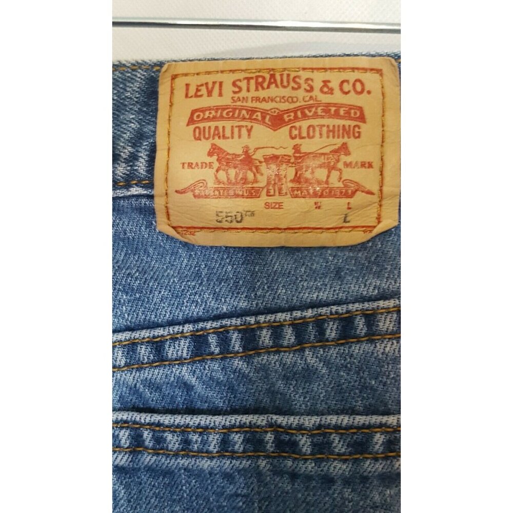 Vintage Levi's 550 Jeans Size 10 30/31 High Waist Tapered Leg Medium Wash Mom - Picture 5 of 11